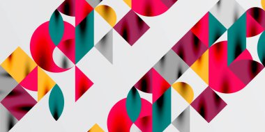 Üçgenler, yuvarlak üçgenler ve tekno sanatın daireleri. Duvar Kağıdı, Sancak, Arkaplan, Kart, Kitap İllüstrasyonu, İniş Sayfası