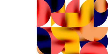 Gölge etkisi parlak daireler ve yuvarlak üçgenler geometrik modern sanat. Duvar Kağıdı, Sancak, Arkaplan, Kart, Kitap İllüstrasyonu, İniş Sayfası