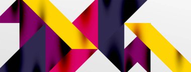 Teknik üstüste binen üçgen elementleri geometrik grafik desen biçimlendirir