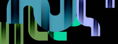 Dinamik dalgalar, akış çizgileri, çizgili vektör geometrik elementler minimum örüntü. Duvar Kağıdı, Sancak, Arkaplan, Kart, Kitap İllüstrasyonu, İniş Sayfası