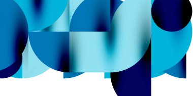 Teknik, dairesel şekilleri, geometrik sanatı en aza indirir. Vektör modern çemberler