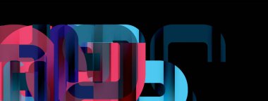 Satırlar, soyut harf tasarım arkaplanı. Duvar kağıdı, bayrak, arkaplan, kart, kitap illüstrasyonu, iniş sayfası için Geometrik vektör ilüstrasyonu