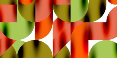 Gölge etkisi parlak daireler ve yuvarlak üçgenler geometrik modern sanat. Duvar Kağıdı, Sancak, Arkaplan, Kart, Kitap İllüstrasyonu, İniş Sayfası