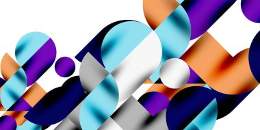 Gölge etkisi parlak daireler ve yuvarlak üçgenler geometrik modern sanat. Duvar Kağıdı, Sancak, Arkaplan, Kart, Kitap İllüstrasyonu, İniş Sayfası