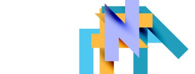 Renkli çizgiler soyut çizgi arkaplanı. Kapaklar, afişler, el ilanları ve posterler ve diğer şablonlar için pop sanatları soyut arka plan