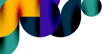 Gölge etkisi parlak daireler ve yuvarlak üçgenler geometrik modern sanat. Duvar Kağıdı, Sancak, Arkaplan, Kart, Kitap İllüstrasyonu, İniş Sayfası