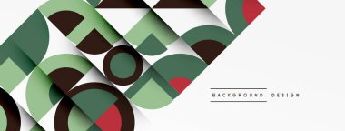 Modern geometrik soyut arkaplan daireler. İş veya teknoloji tasarımı