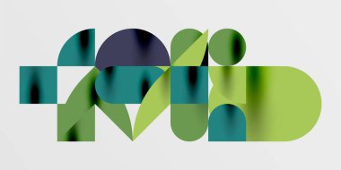 Daireler, yarı daireler, kareler ve yuvarlak şekiller mozaik tekno sanat eserleri. Duvar Kağıdı, Sancak, Arkaplan, Kart, Kitap İllüstrasyonu, İniş Sayfası