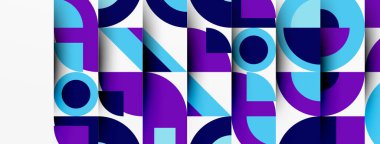 Modern geometrik soyut arkaplan daireler. İş veya teknoloji tasarımı