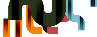 Satırlar, soyut harf tasarım arkaplanı. Duvar kağıdı, bayrak, arkaplan, kart, kitap illüstrasyonu, iniş sayfası için Geometrik vektör ilüstrasyonu