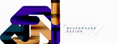 Soyut arkaplan - renkli satır bileşimi. Teknoloji veya iş dijital şablonu