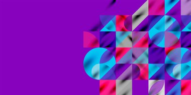 Üçgenler, yuvarlak üçgenler ve tekno sanatın daireleri. Duvar Kağıdı, Sancak, Arkaplan, Kart, Kitap İllüstrasyonu, İniş Sayfası