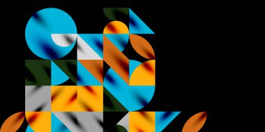 Üçgenler, yuvarlak üçgenler ve tekno sanatın daireleri. Duvar Kağıdı, Sancak, Arkaplan, Kart, Kitap İllüstrasyonu, İniş Sayfası