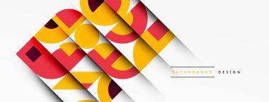 Modern geometrik soyut arkaplan daireler. İş veya teknoloji tasarımı