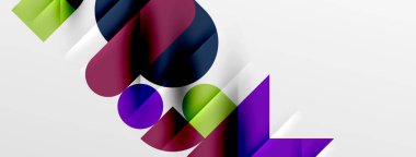 Yuvarlak şekiller, daireler ve çizgiler minimum geometrik arkaplan. Duvar Kağıdı, Sancak, Arkaplan, Kart, Kitap İllüstrasyonu, İniş Sayfası