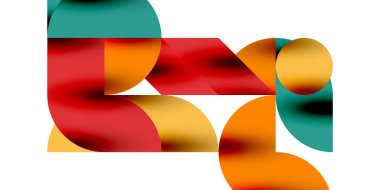 Gölge etkisi parlak daireler ve yuvarlak üçgenler geometrik modern sanat. Duvar Kağıdı, Sancak, Arkaplan, Kart, Kitap İllüstrasyonu, İniş Sayfası