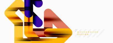 Soyut arkaplan - renkli satır bileşimi. Teknoloji veya iş dijital şablonu