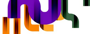 Satırlar, soyut harf tasarım arkaplanı. Duvar kağıdı, bayrak, arkaplan, kart, kitap illüstrasyonu, iniş sayfası için Geometrik vektör ilüstrasyonu