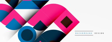 Modern geometrik soyut arkaplan daireler. İş veya teknoloji tasarımı