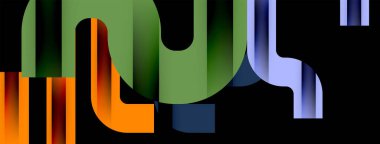 Satırlar, soyut harf tasarım arkaplanı. Duvar kağıdı, bayrak, arkaplan, kart, kitap illüstrasyonu, iniş sayfası için Geometrik vektör ilüstrasyonu