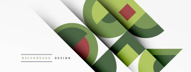 Geometrik tasarım soyut arkaplan - dairelerin kareleri