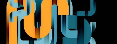 Satırlar, soyut harf tasarım arkaplanı. Duvar kağıdı, bayrak, arkaplan, kart, kitap illüstrasyonu, iniş sayfası için Geometrik vektör ilüstrasyonu