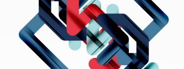 Soyut arkaplan - renkli satır bileşimi. Teknoloji veya iş dijital şablonu