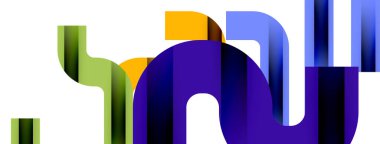 Dinamik dalgalar, akış çizgileri, çizgili vektör geometrik elementler minimum örüntü. Duvar Kağıdı, Sancak, Arkaplan, Kart, Kitap İllüstrasyonu, İniş Sayfası