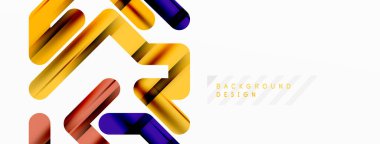 Soyut arkaplan - renkli satır bileşimi. Teknoloji veya iş dijital şablonu