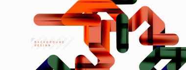 Soyut arkaplan - renkli satır bileşimi. Teknoloji veya iş dijital şablonu