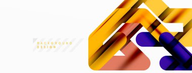 Soyut arkaplan - renkli satır bileşimi. Teknoloji veya iş dijital şablonu