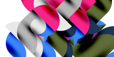 Gölge etkisi parlak daireler ve yuvarlak üçgenler geometrik modern sanat. Duvar Kağıdı, Sancak, Arkaplan, Kart, Kitap İllüstrasyonu, İniş Sayfası