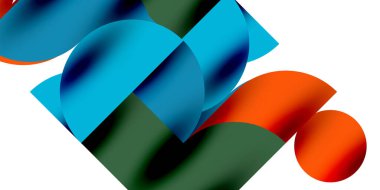 Gölge etkisi parlak daireler ve yuvarlak üçgenler geometrik modern sanat. Duvar Kağıdı, Sancak, Arkaplan, Kart, Kitap İllüstrasyonu, İniş Sayfası