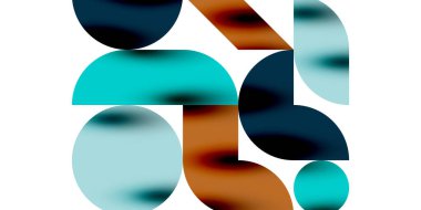 Gölge etkisi parlak daireler ve yuvarlak üçgenler geometrik modern sanat. Duvar Kağıdı, Sancak, Arkaplan, Kart, Kitap İllüstrasyonu, İniş Sayfası