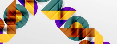 Yuvarlak şekiller, daireler ve çizgiler minimum geometrik arkaplan. Duvar Kağıdı, Sancak, Arkaplan, Kart, Kitap İllüstrasyonu, İniş Sayfası