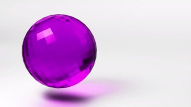 Geometrik küre şekil hareketi grafik arkaplan, cam 3D element