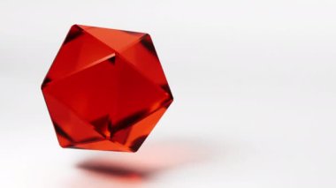 Geometrik şekil hareketi grafik arkaplan, cam 3D element