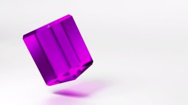 Geometrik şekil hareketi grafik arkaplan, cam 3D element