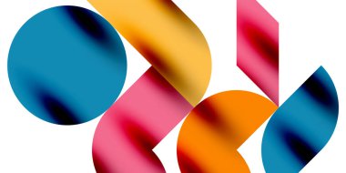Gölge etkisi parlak daireler ve yuvarlak üçgenler geometrik modern sanat. Duvar Kağıdı, Sancak, Arkaplan, Kart, Kitap İllüstrasyonu, İniş Sayfası