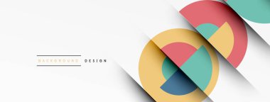 Modern geometrik soyut arkaplan daireler. İş veya teknoloji tasarımı