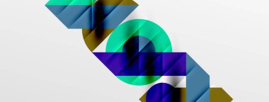 Yuvarlak şekiller, daireler ve çizgiler minimum geometrik arkaplan. Duvar Kağıdı, Sancak, Arkaplan, Kart, Kitap İllüstrasyonu, İniş Sayfası