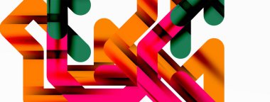 Dinamik renkli satırlar asgari soyut arkaplan