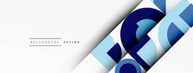 Geometrik tasarım soyut arkaplan - dairelerin kareleri