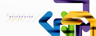 Dinamik renkli satırlar asgari soyut arkaplan