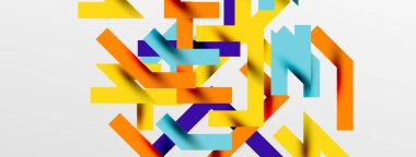 Renkli çizgiler soyut çizgi arkaplanı. Kapaklar, afişler, el ilanları ve posterler ve diğer şablonlar için pop sanatları soyut arka plan