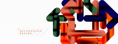 Soyut arkaplan - renkli satır bileşimi. Teknoloji veya iş dijital şablonu