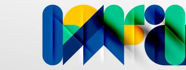 Yuvarlak şekiller, daireler ve çizgiler minimum geometrik arkaplan. Duvar Kağıdı, Sancak, Arkaplan, Kart, Kitap İllüstrasyonu, İniş Sayfası