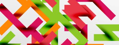 Renkli çizgiler soyut çizgi arkaplanı. Kapaklar, afişler, el ilanları ve posterler ve diğer şablonlar için pop sanatları soyut arka plan