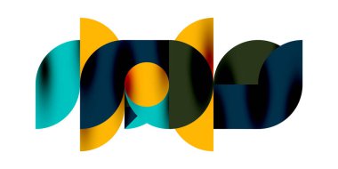 Gölge etkisi parlak daireler ve yuvarlak üçgenler geometrik modern sanat. Duvar Kağıdı, Sancak, Arkaplan, Kart, Kitap İllüstrasyonu, İniş Sayfası