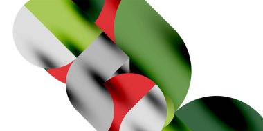Teknik, dairesel şekilleri, geometrik sanatı en aza indirir. Vektör modern çemberler